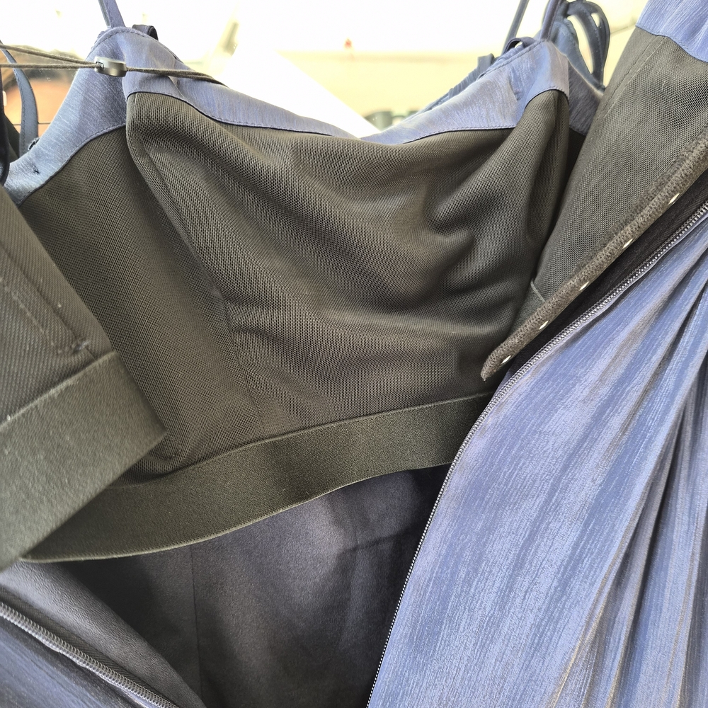Cinq à Sept Soleil Ruffle Hi-Low Dress – Navy – Size 0 - Picture 11 of 15
